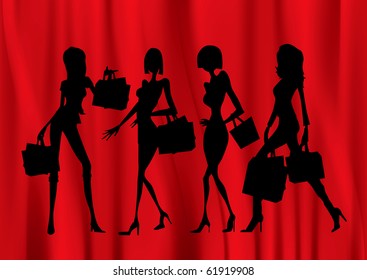 Shopping vector illustration