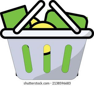 Diseño plano de ilustración vectorial de compras