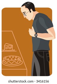 Shopping vector illustration series. Shopping man. Check my portfolio for much more of this series as well as thousands of other great vector items.