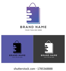 Shopping vector logo design in high resolution file