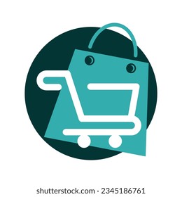 Shopping Vector Logo Design Template