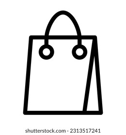 Shopping Vector Thick Line Icon For Personal And Commercial Use.
