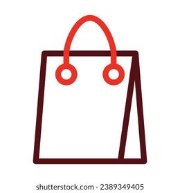 Shopping Vector Thick Line Two Color Icons For Personal And Commercial Use.
