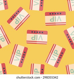 shopping vip card flat icon,eps10 seamless pattern background
