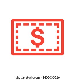 shopping voucher or Discount ticket icon Vector illustration. - Vector