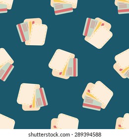 shopping wallet flat icon,eps10 seamless pattern background