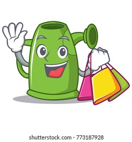 Shopping watering can character cartoon