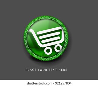 Shopping web Icon. Vector Design