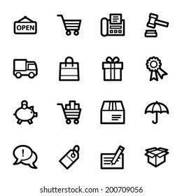 Shopping-Web-Symbole