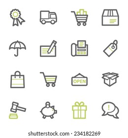 Shopping web icons