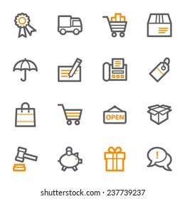 Iconos web de compras