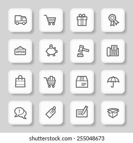 Iconos web de compras