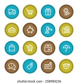 Iconos web de compras