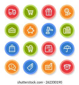 Shopping web icons