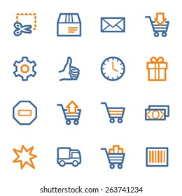 Iconos web de compras