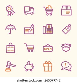 Shopping web icons