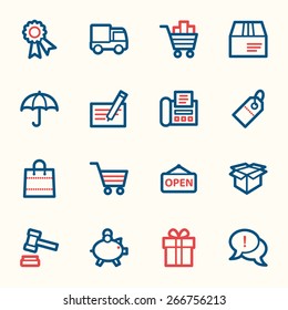 Shopping web icons