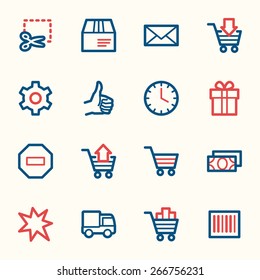 Shopping-Web-Symbole