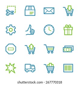 Shopping web icons