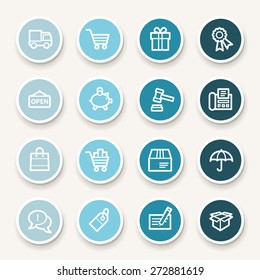 Iconos web de compras