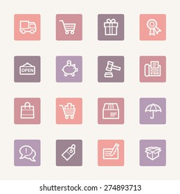 Shopping web icons