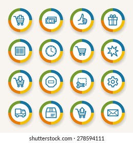 Shopping web icons