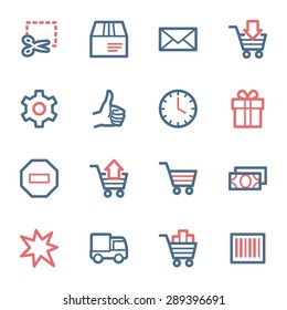 Shopping web icons