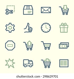 Shopping web icons