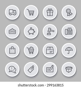 Shopping web icons