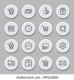 Iconos web de compras