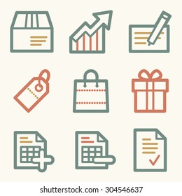 Shopping web icons