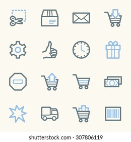 Iconos web de compras