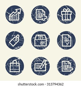 Shopping web icons