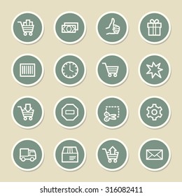 Shopping-Web-Symbole