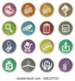 Shopping web icons