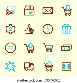Shopping web icons