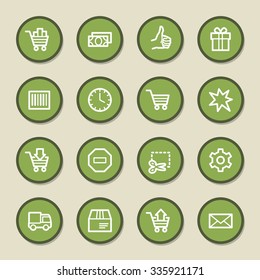 Shopping web icons