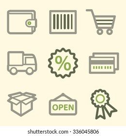 Shopping web icons