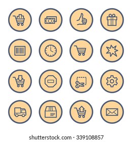 Shopping web icons