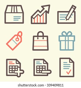 Shopping-Web-Symbole