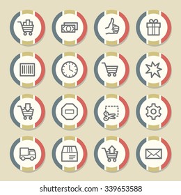 Shopping web icons