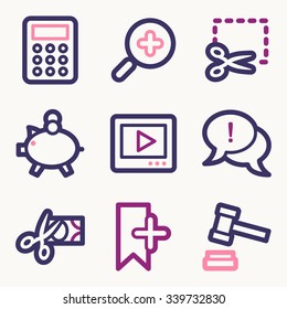 Shopping web icons