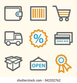 Iconos web de compras
