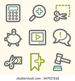 Iconos web de compras