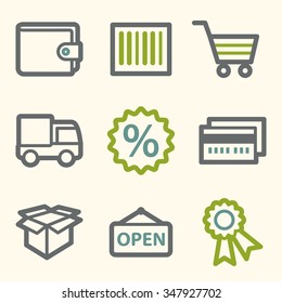 Iconos web de compras