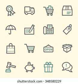 Shopping-Web-Symbole