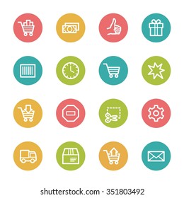 Shopping web icons
