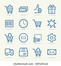 Shopping web icons