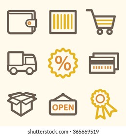 Shopping web icons