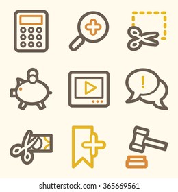 Shopping web icons